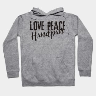 Message - LOVE PEACE Handpan black Hoodie